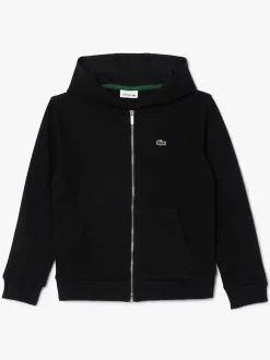 Zwart - Lacoste Core Fleece Full-Zip Hoodie