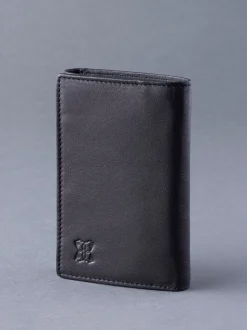 Zwart - Lakeland Leather Bowston portemonnee met opvouwbaar ontwerp
