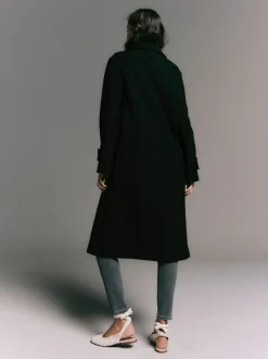Zwart - Lange maxi-jas