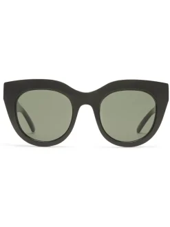Zwart - Le Specs Air Heart Sunglasses