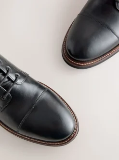 Zwart - Leren boots met neusstuk