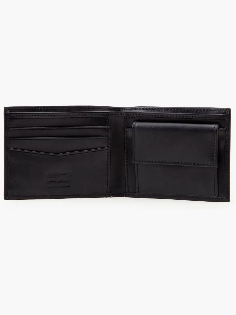 Zwart - Levi's® leren portemonnee