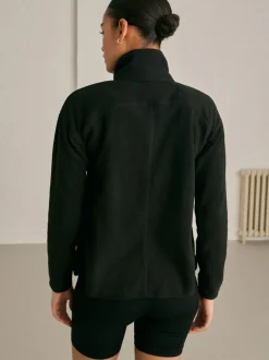 Zwart - Lichtgewicht fleece voor buiten
