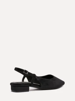 Zwart - Linzi Clasica Low Heeled Slingback Courts