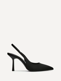 Zwart - Linzi Dash Slingback Court Heels