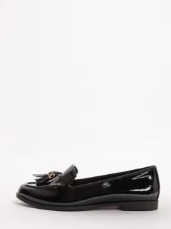 Zwart - Lipsy Platte Loafers met Smalle Zool en Kwastjes