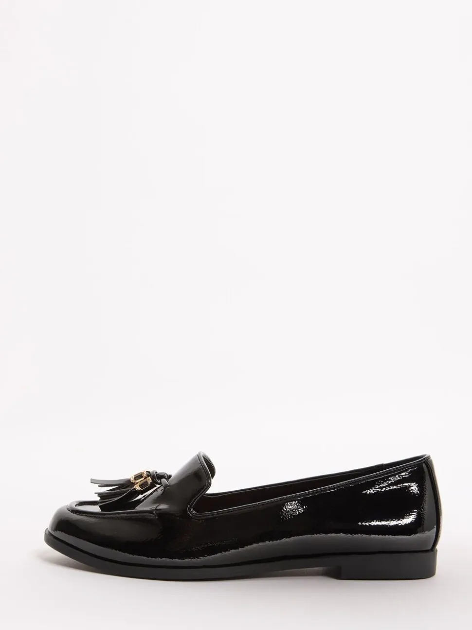 Zwart - Lipsy Platte Loafers met Smalle Zool en Kwastjes