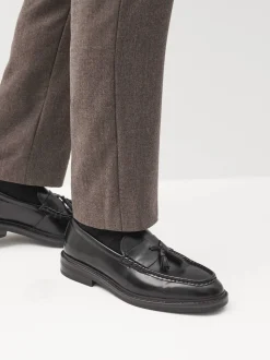 Zwart - Loafers met dikke zool en kwast