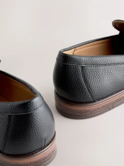 Zwart - Loafers van lusjesstof