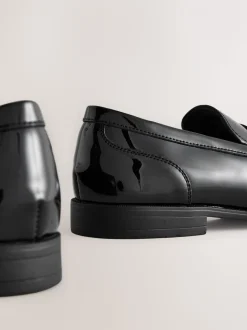 Zwart - Loafers van patentleer