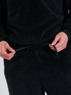 Zwart - Loungeable Sherpa joggingbroek