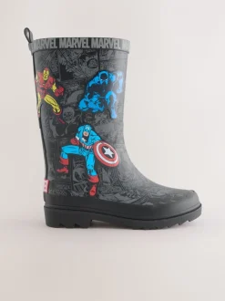 Zwart - Marvel Comic Print Laarzen