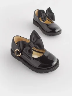 Zwart - Mary Jane-schoenen met dikke zool en strik