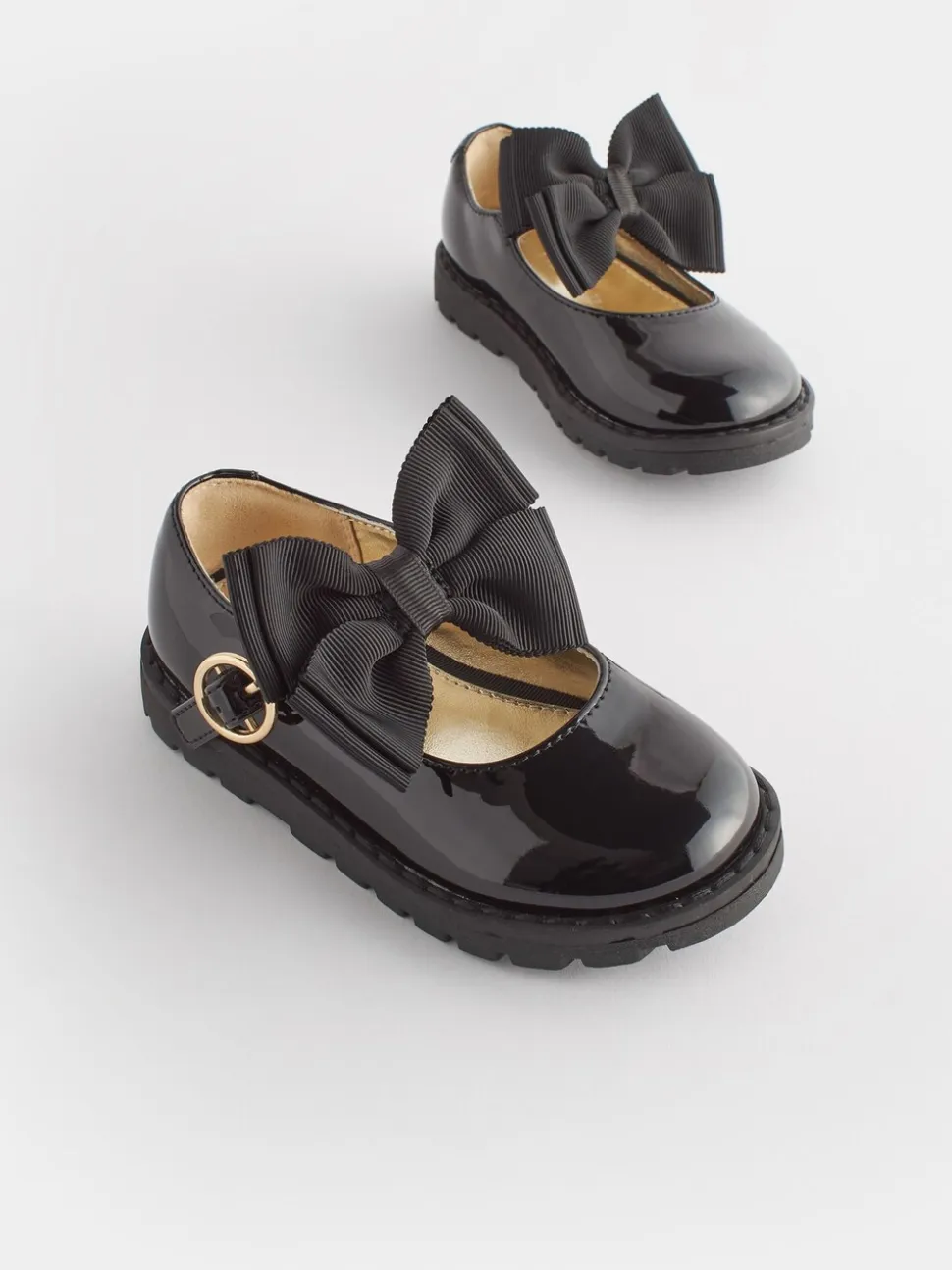 Zwart - Mary Jane-schoenen met dikke zool en strik