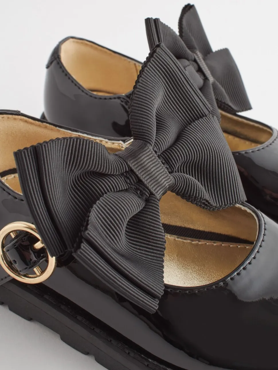 Zwart - Mary Jane-schoenen met dikke zool en strik