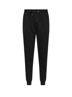 Zwart - M&Co joggingbroek met boorden en trekkoord