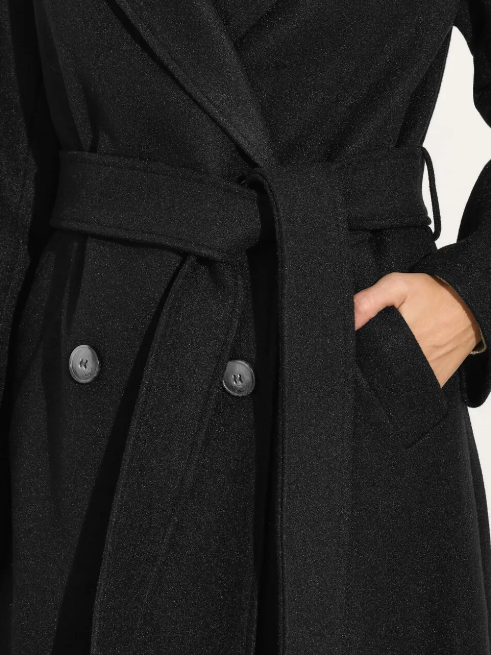 Zwart - M&Co Wrap Coat