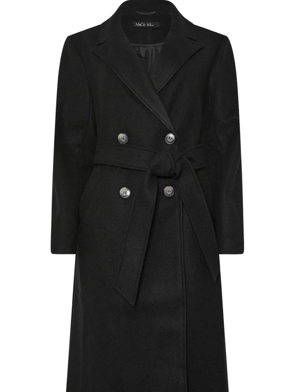 Zwart - M&Co Wrap Coat
