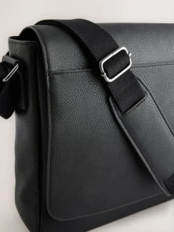 Zwart - Messenger-tas