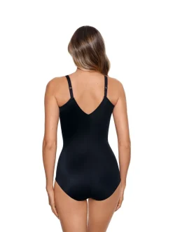 Zwart - Miraclesuit - Shapewear vormgevende body zonder beugel met extra sterke ondersteuning