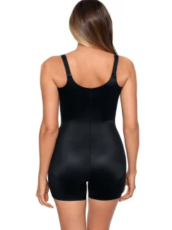 Zwart - Miraclesuit Shapewear - Extrasterk vormgevende body met directe buikcorrectie