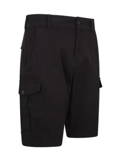 Zwart - Mountain Warehouse Mens Lakeside 100% Cotton Cargo Shorts