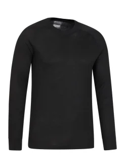 Zwart - Mountain Warehouse - Talus - Thermische herentop met ronde hals