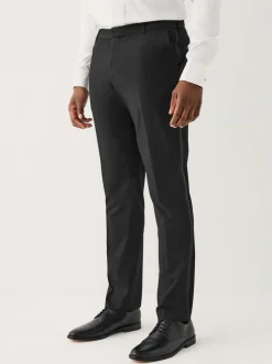 Zwart - Muscle Fit Motionflex Stretch Tuxedo Suit Trousers