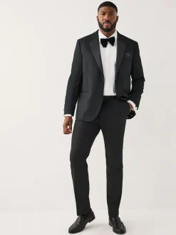 Zwart - Muscle Fit Motionflex Stretch Tuxedo Suit Jacket