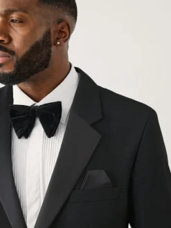 Zwart - Muscle Fit Motionflex Stretch Tuxedo Suit Jacket