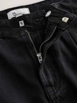 Zwart - N. Premium Palazzo-jeans met wijde pijpen