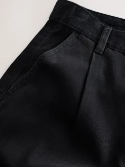 Zwart - N. Premium Palazzo-jeans met wijde pijpen