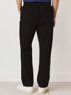 Zwart - N. Premium Soft Touch Scuba Slim Fit Open Joggers