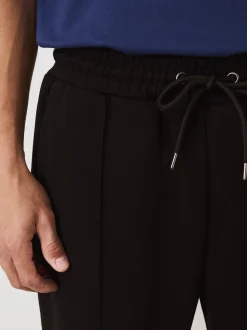 Zwart - N. Premium Soft Touch Scuba Slim Fit Open Joggers