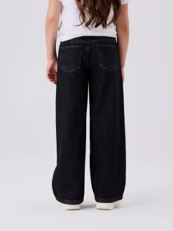 Zwart - Name It jeans met wijde pijpen