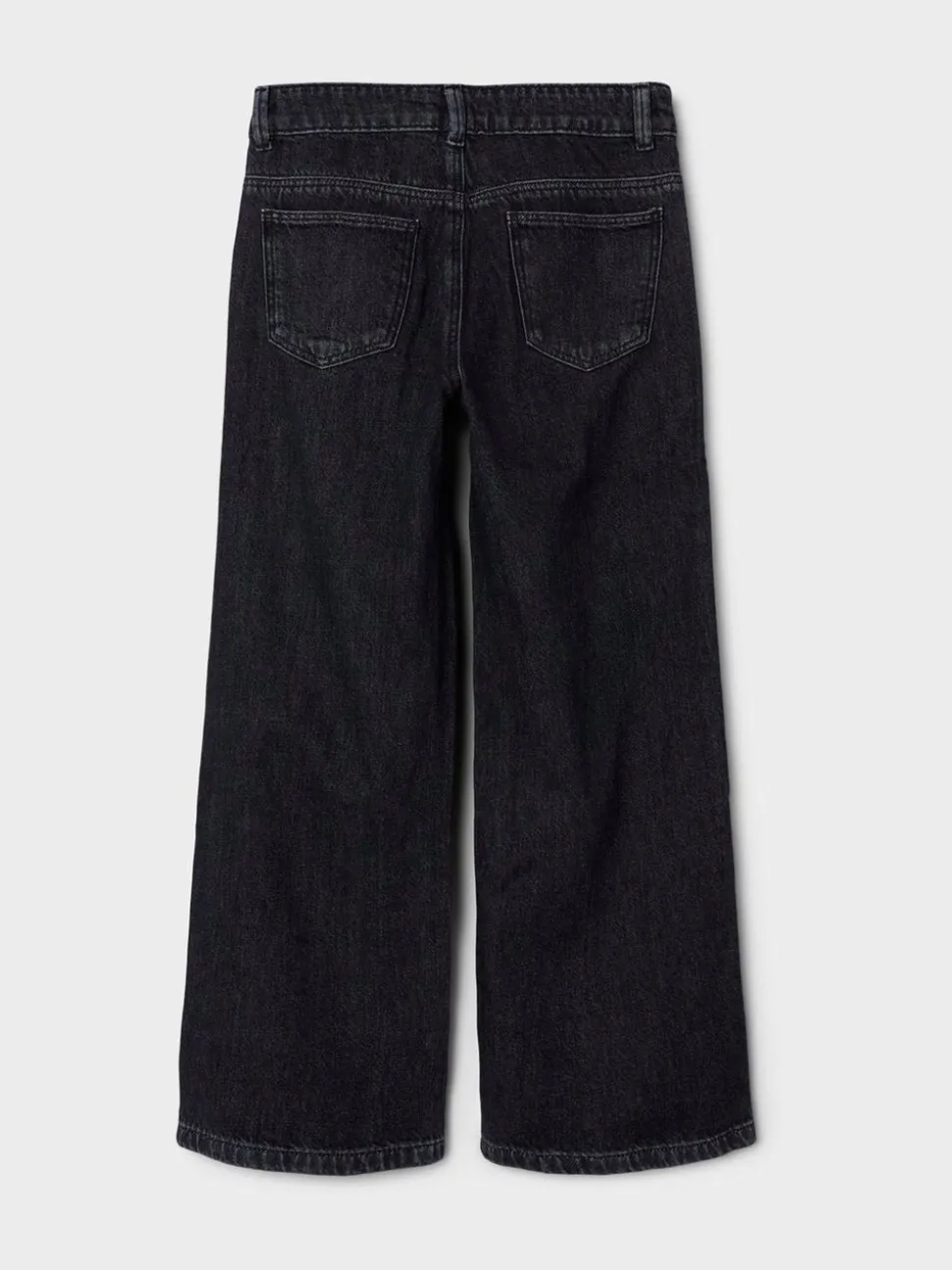 Zwart - Name It jeans met wijde pijpen