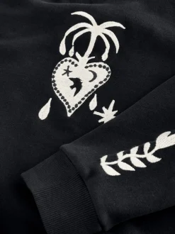 Zwart - Never Fully Dressed Embroidered Sweatshirt