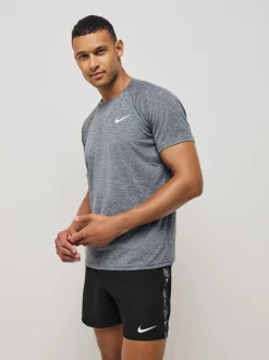 Zwart - Nike 5 inch zwarte volley zwemshort met logobies