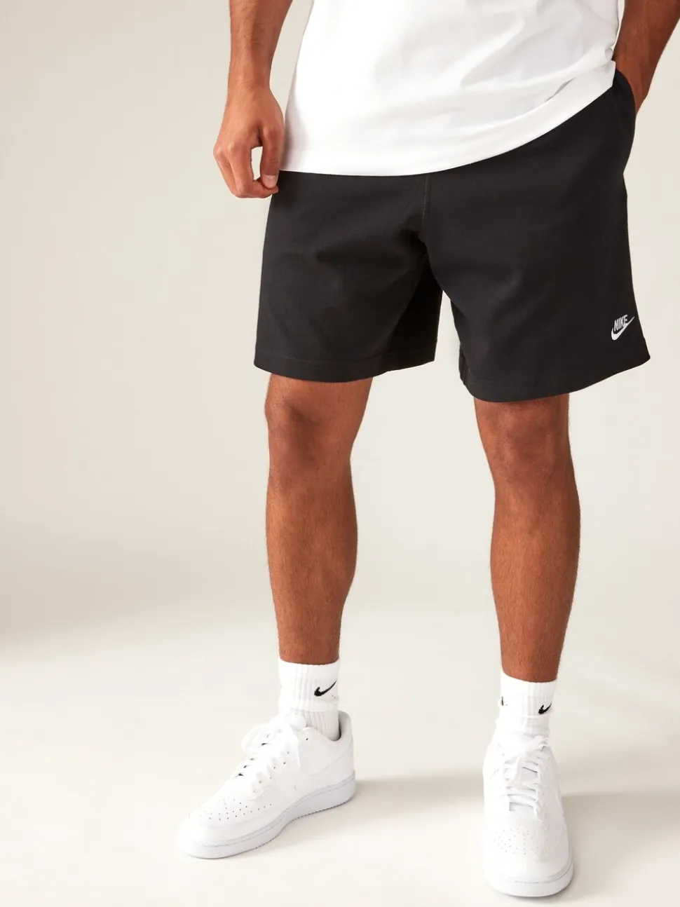 Zwart - Nike Club Knit shorts