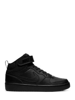 Zwart - Nike Court Borough Mid sneakers voor jeugd