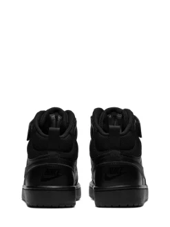 Zwart - Nike Court Borough Mid sneakers voor jeugd