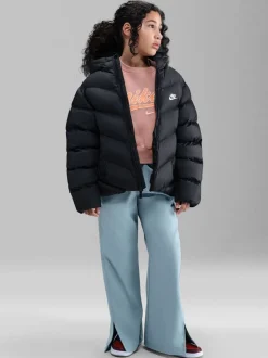 Zwart - Nike gewatteerd jack