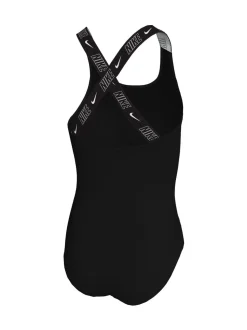 Zwart - Nike Logo Tape Crossback Zwempak 1 Stuk