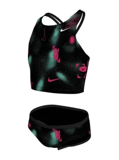 Zwart - Nike Merk Blast Spiderback Midkini Bikini Set