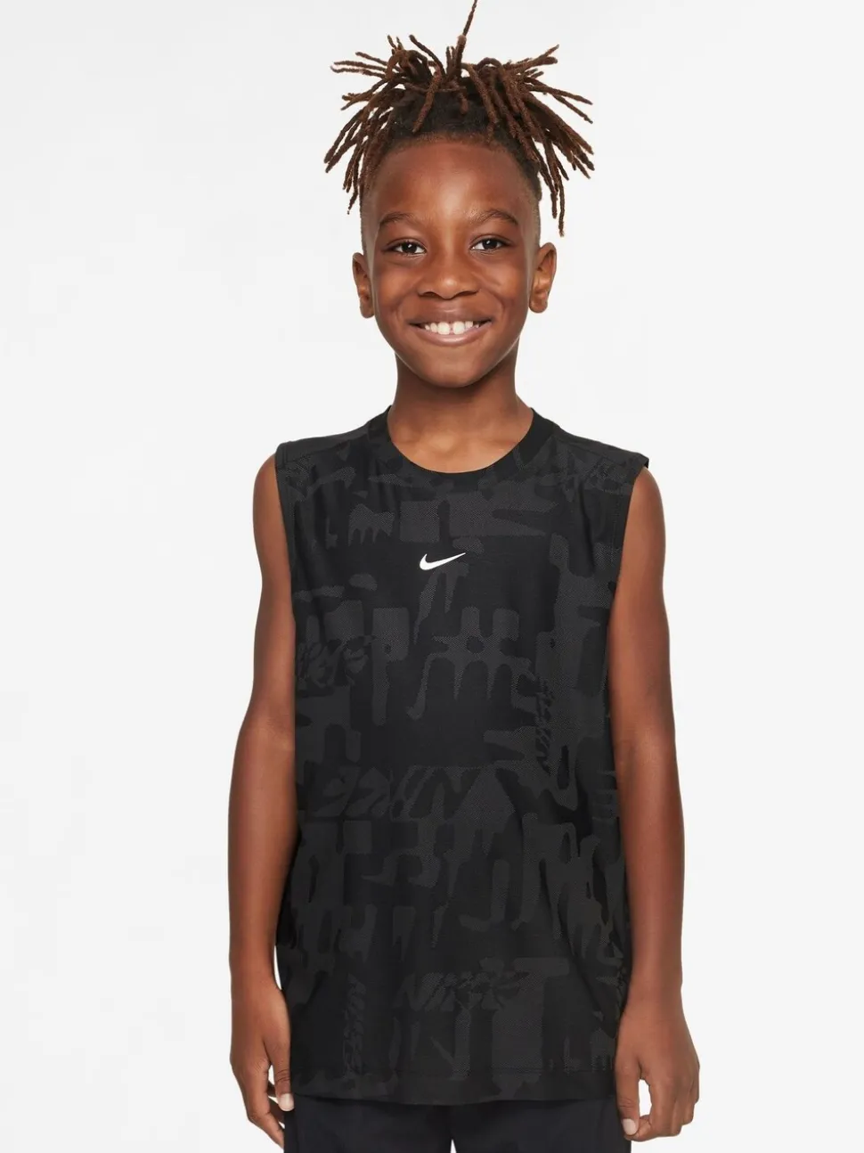 Zwart - Nike Multicolor Dri-FIT hemdje