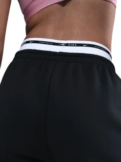 Zwart - Nike oversized Phoenix fleece joggingbroek met hoge taille en grafisch logo