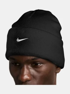 Zwart - Nike Peak Swoosh Beanie