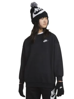 Zwart - Nike Swoosh Pom Beanie and Glove Set