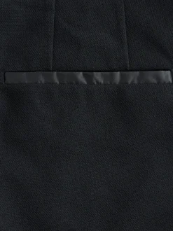 Zwart - Normale Pasvorm - Adjustable Tuxedo Trousers With Wool