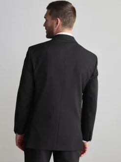 Zwart - Normale Pasvorm - Signature Nova Fides 100% Italian Wool Suit Jacket